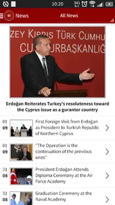 Pres of the Republic of Turkey android App screenshot 13