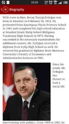 Pres of the Republic of Turkey android App screenshot 15